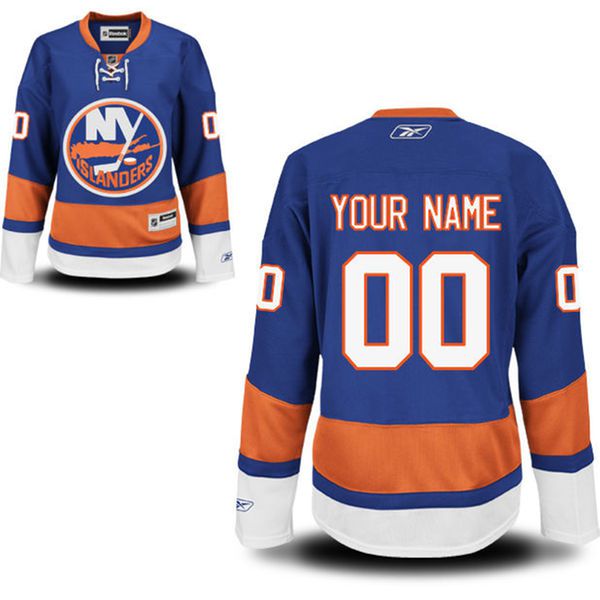 Women New York Islanders Royal Blue Premier Home Custom NHL Jersey->->Custom Jersey